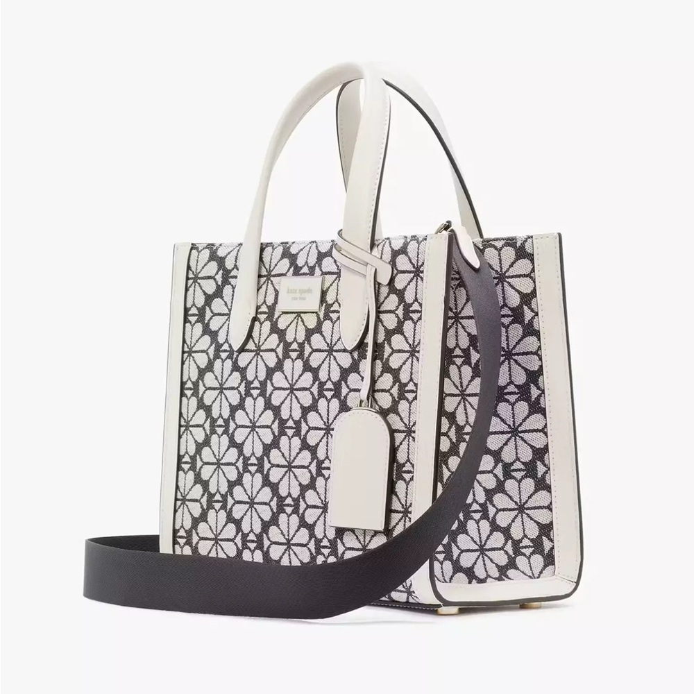 Brand new Kate spade flower jacquard manhattan small tote
